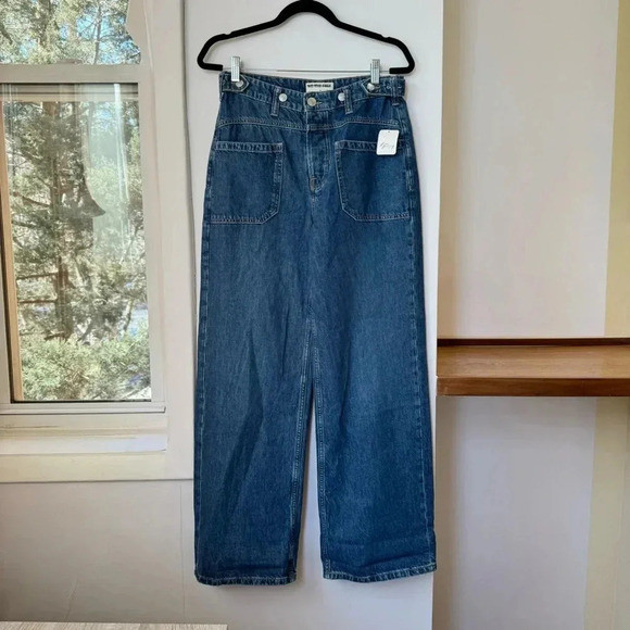 NWT Free People Palmer Cuffed Jeans Mid Rise Denim We The Free 26 - Picture 11 of 16